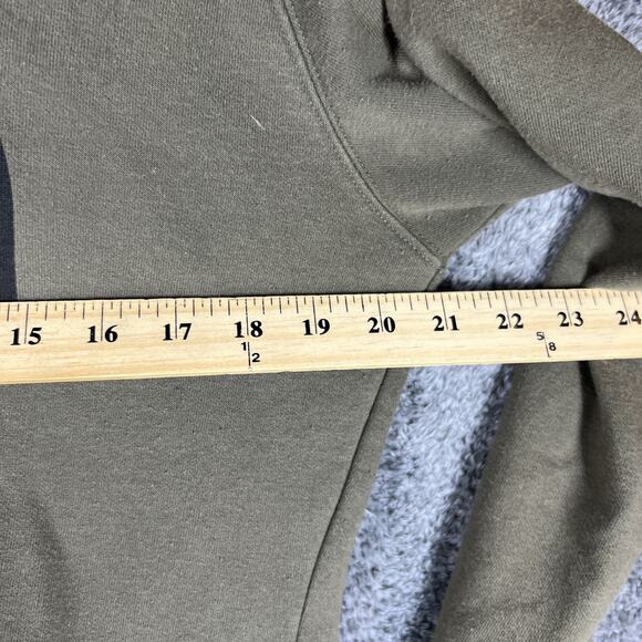 The North Face Hoodie Womens Large Olive Green Pullover Sweatshirt Logo Outdoor - Picture 2 of 9